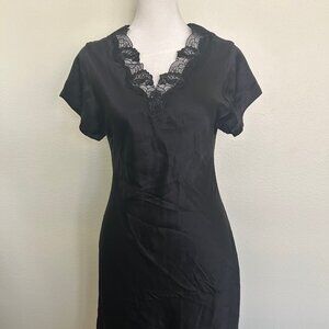 SilkSilky Pure Silk Nightgown Women's Black Sleepwear Intimates Size S